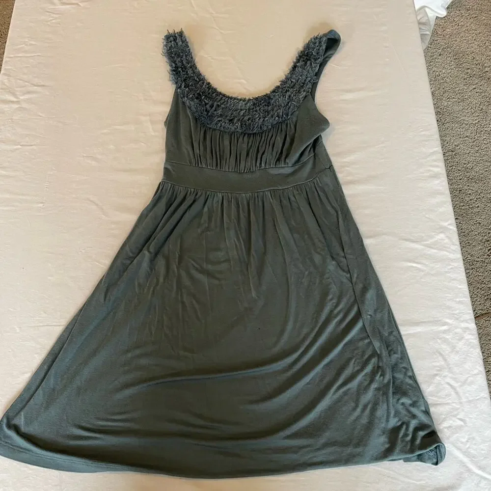 Soprano cotton stretch dress with embellished neckline.  Size S. Cocktail.